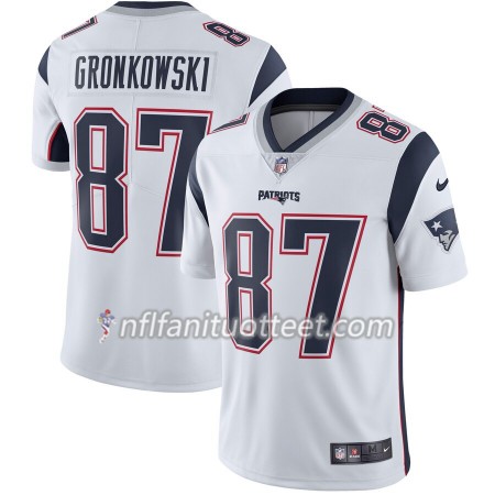 Miesten New England Patriots NFL Pelipaita Rob Gronkowski 87 Nike Valkoinen